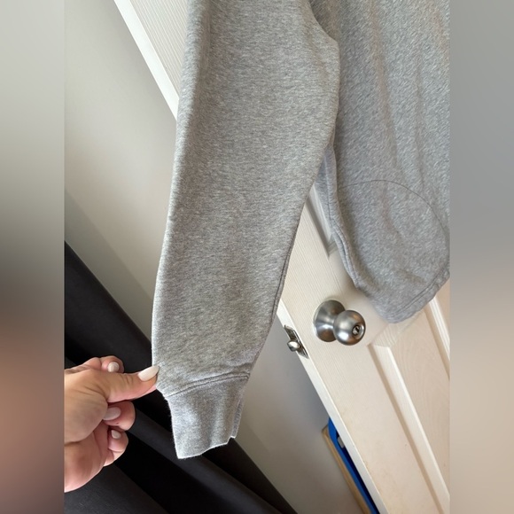 Nike women’s grey club fleece oversized mock neck sweater large fits XL-xxl - Picture 3 of 12